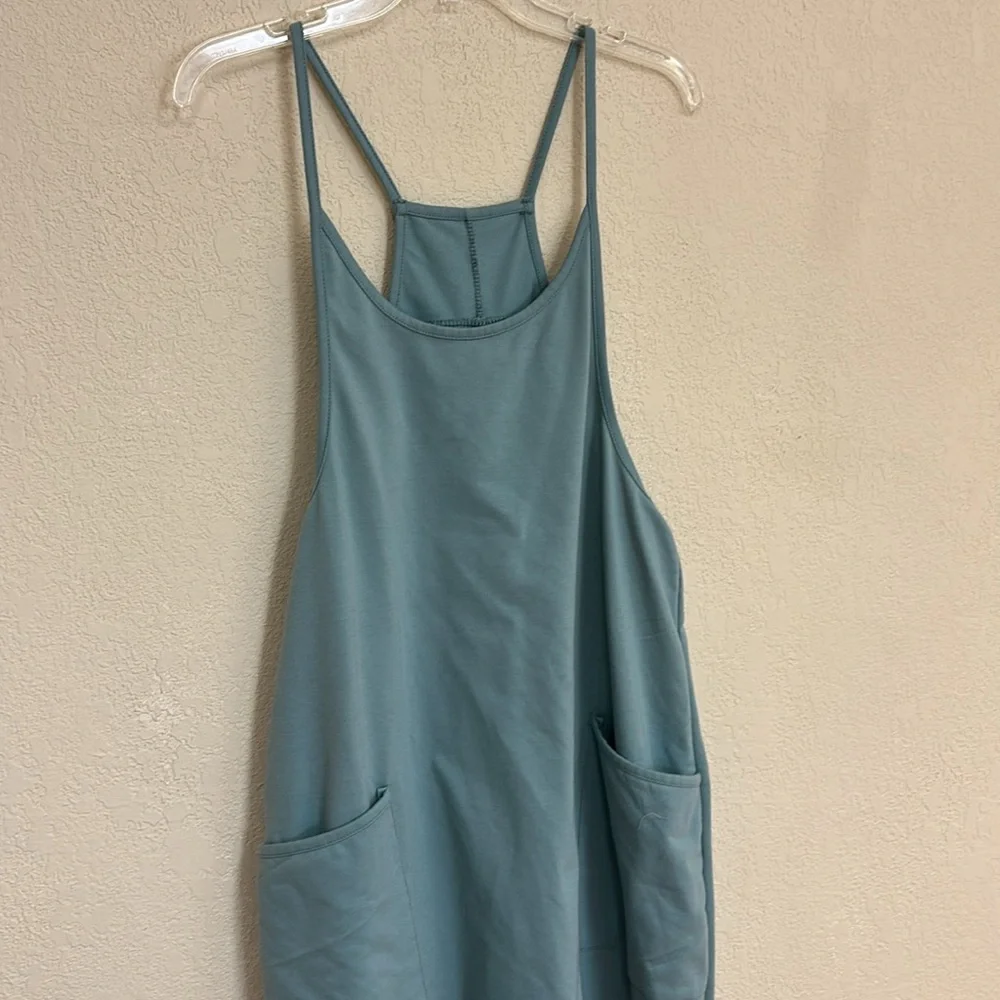 Boho womans sage Mediterranean Blue Onesie Jumpsuit size S - Picture 4 of 6